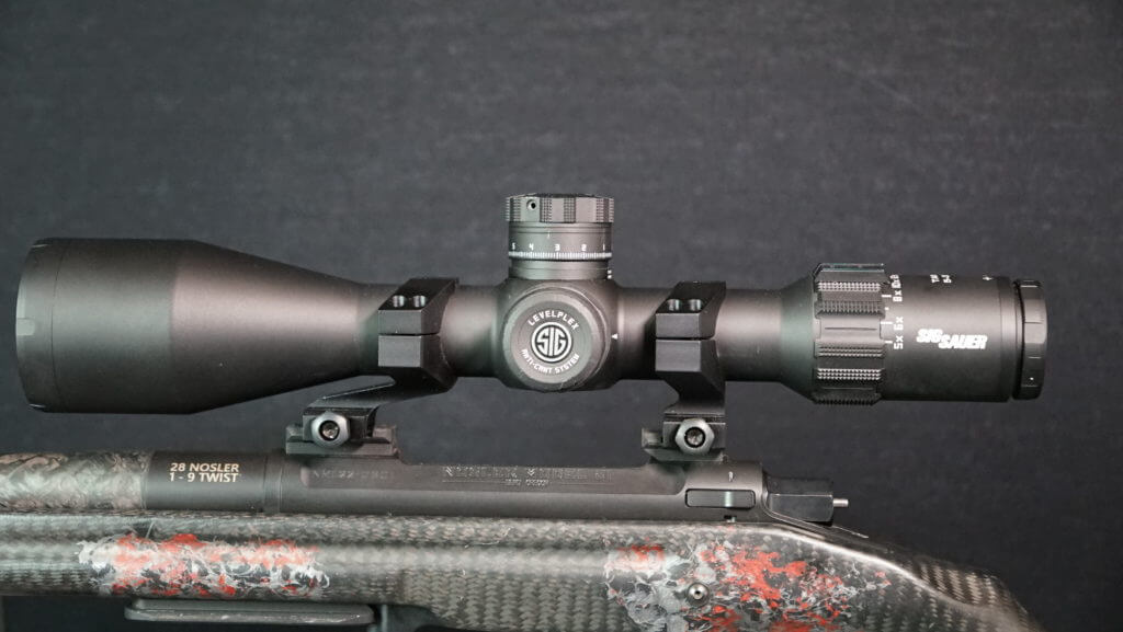 Gun with Sig Sauer scope mounted