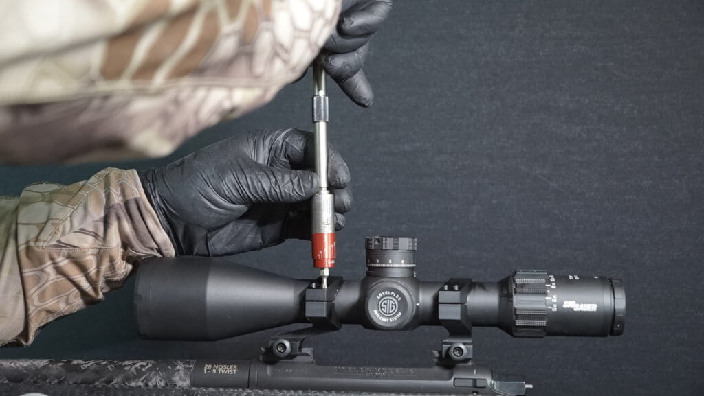 Sig Sauer scope firmly remounted on rifle