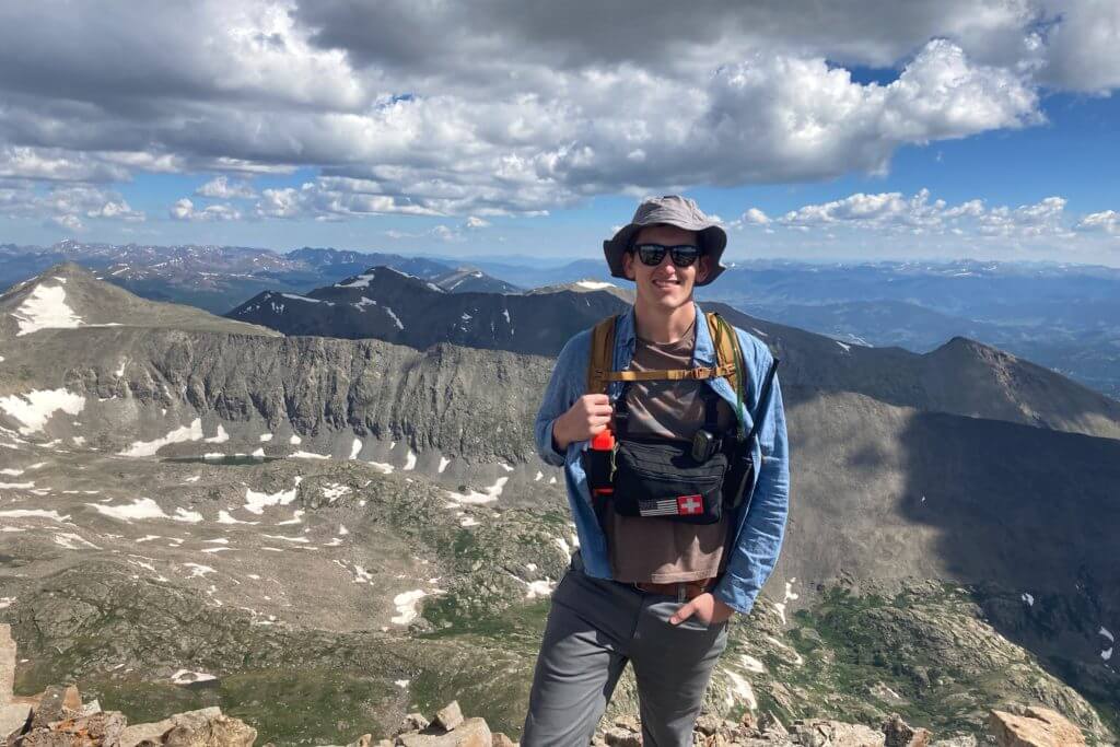 hiking the Rocky Mountains in Colorado