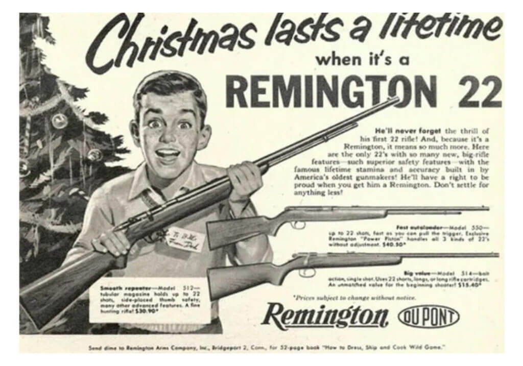 An old gun ad for Remington. 
