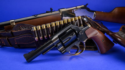 Henry Big Boy revolver shown with Henry carbine