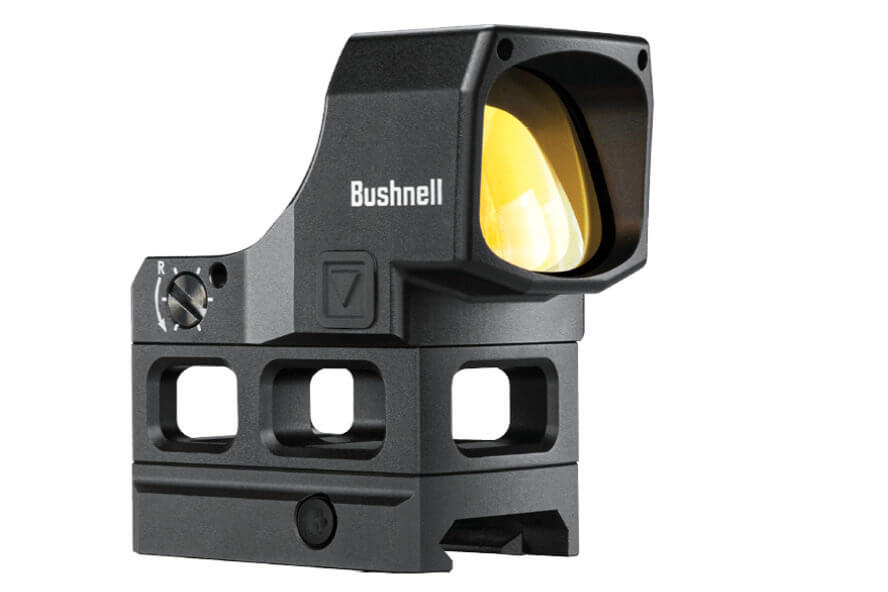 2 - Bushnell RXM-300 Reflex Sight Review Picatinny mount and riser both being used, photo from Bushnell's website