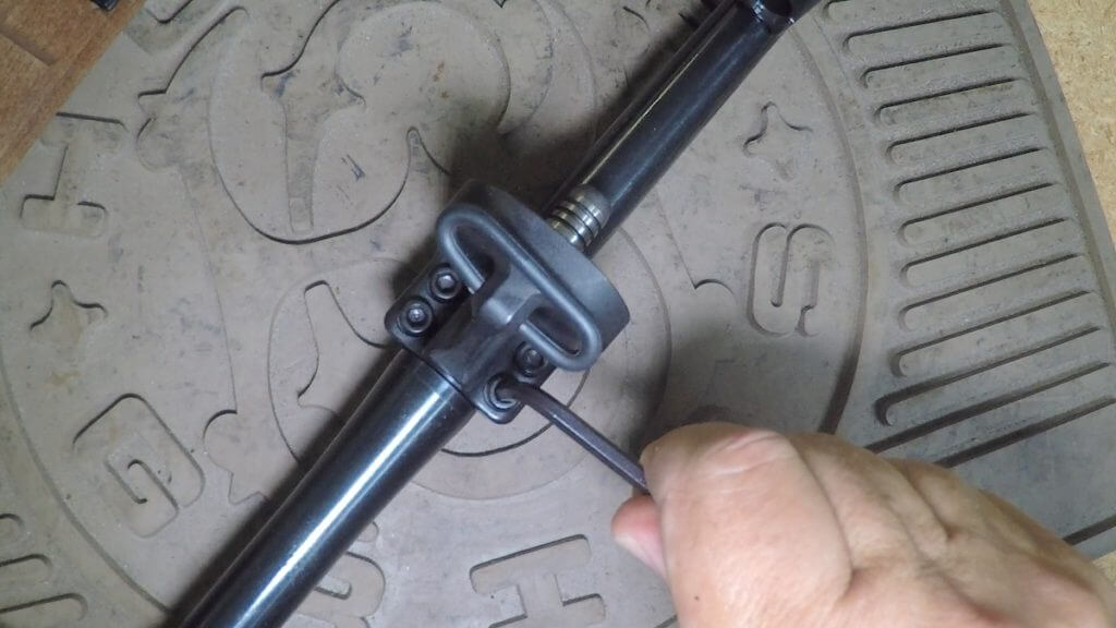 Removing gas block on Ruger Mini-14 Ranch Rifle.