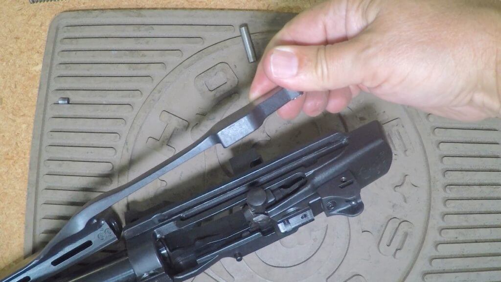 Removing slide handle on Ruger Mini-14 Ranch Rifle.