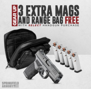 A Springfield Armory promo for handgun purchases.