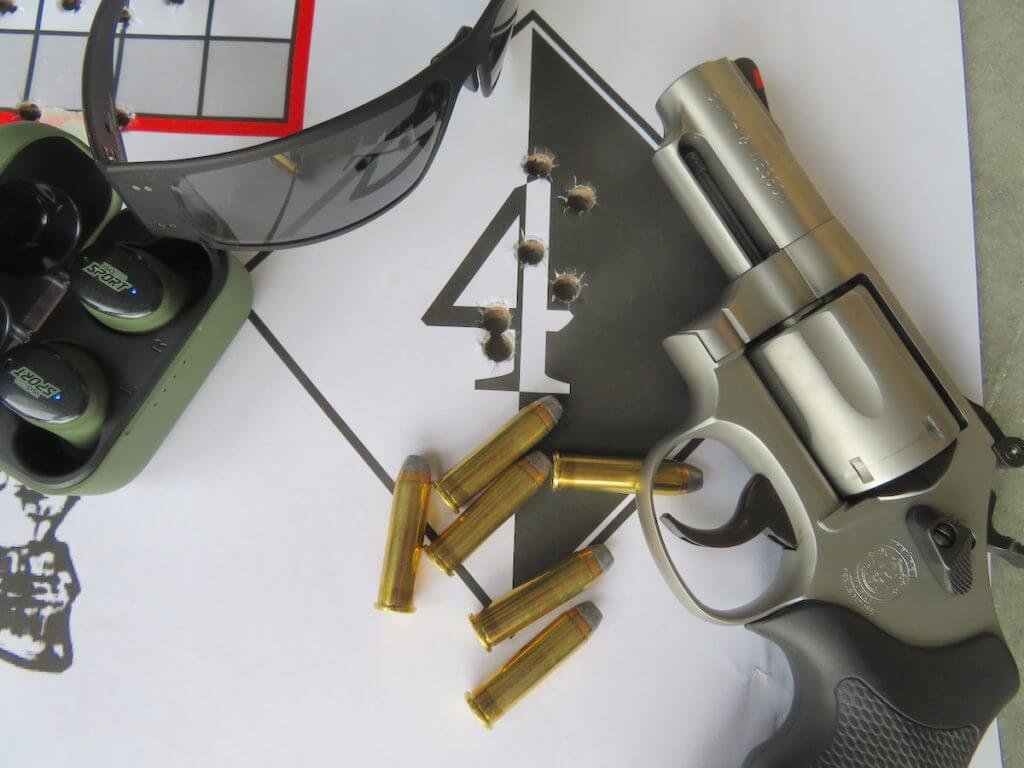 Target and S&W Model 66.