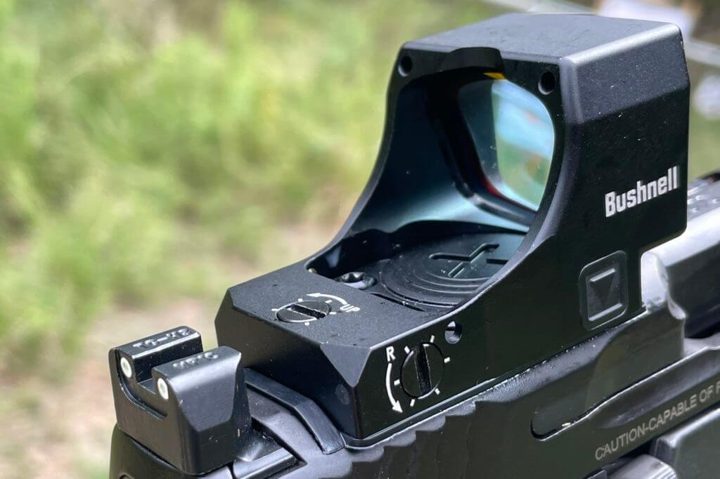 2 - Bushnell RXM-300 Reflex Sight Review Bushnell RXM-300 windage and elevation turrets