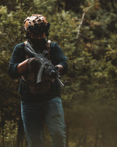 Operator with AK-47, Chest Rig, and Night Vision