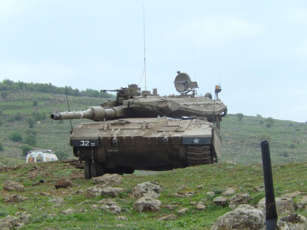 Merkava tank in Israel