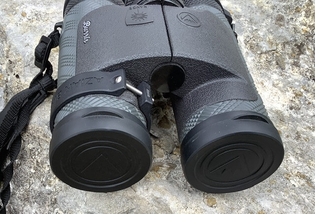 Review: Burris LRF 10x42 binoculars Laser Rangefinder binoculars on rock