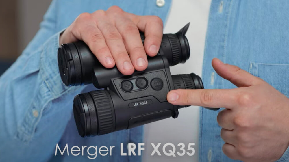 Check Out The Merger LRF XQ35 from Pulsar Pulsar's new Merger LRF XQ35 in the hands of the presenter.