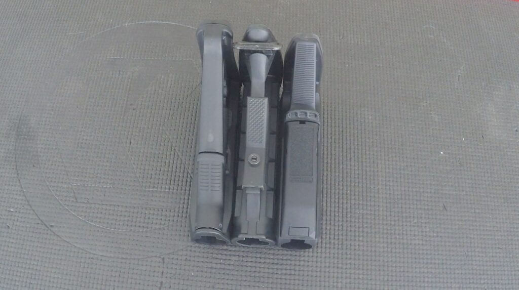 Adjustment lever comparison on Magpul CTR vs. BCM Gunfighter Mod 0