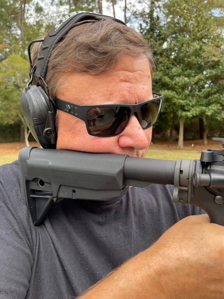 High ready with BCM Gunfighter Mod 0 stock