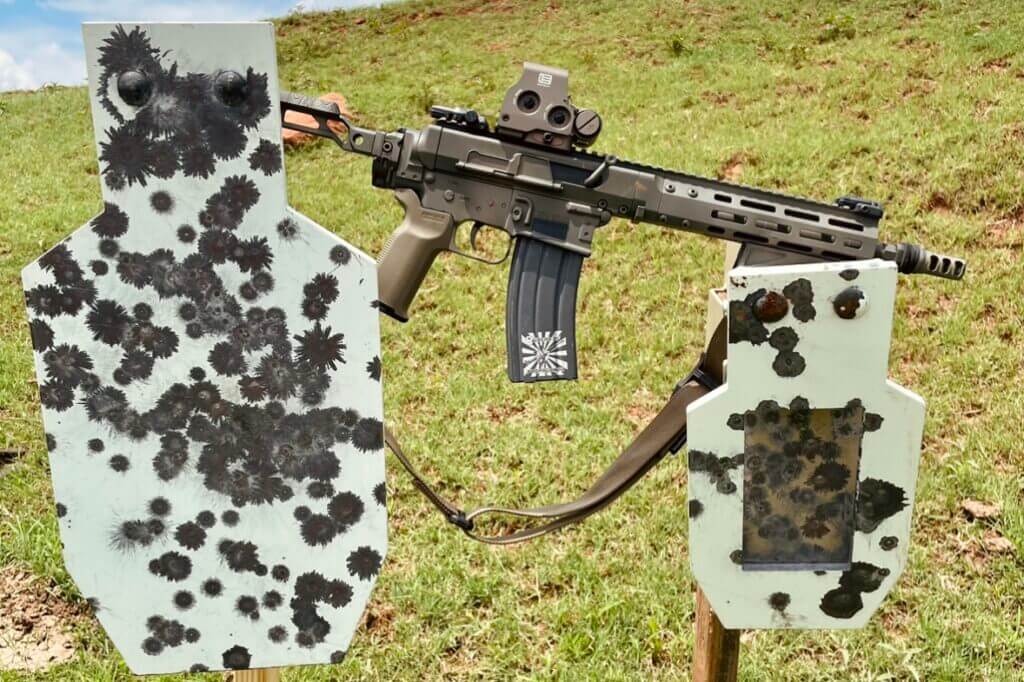 TA Targets C-Zone silhouette on the left, ADAP on the right 