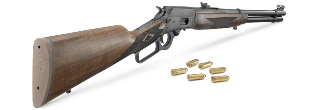Marlin 1894 Classic in 44 Mag shown with cartridges