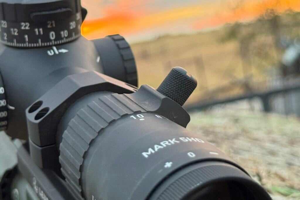 3 - Review: Testing the Leupold Mark 5HD 2-10x30 FFP Rifle Scope Low profile throw lever
