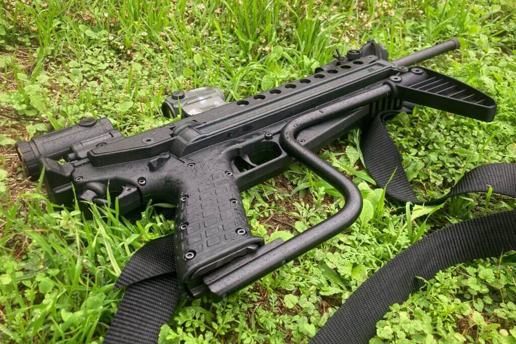 3 - KelTec R50: Poor Man's P90? Gun on wet grass