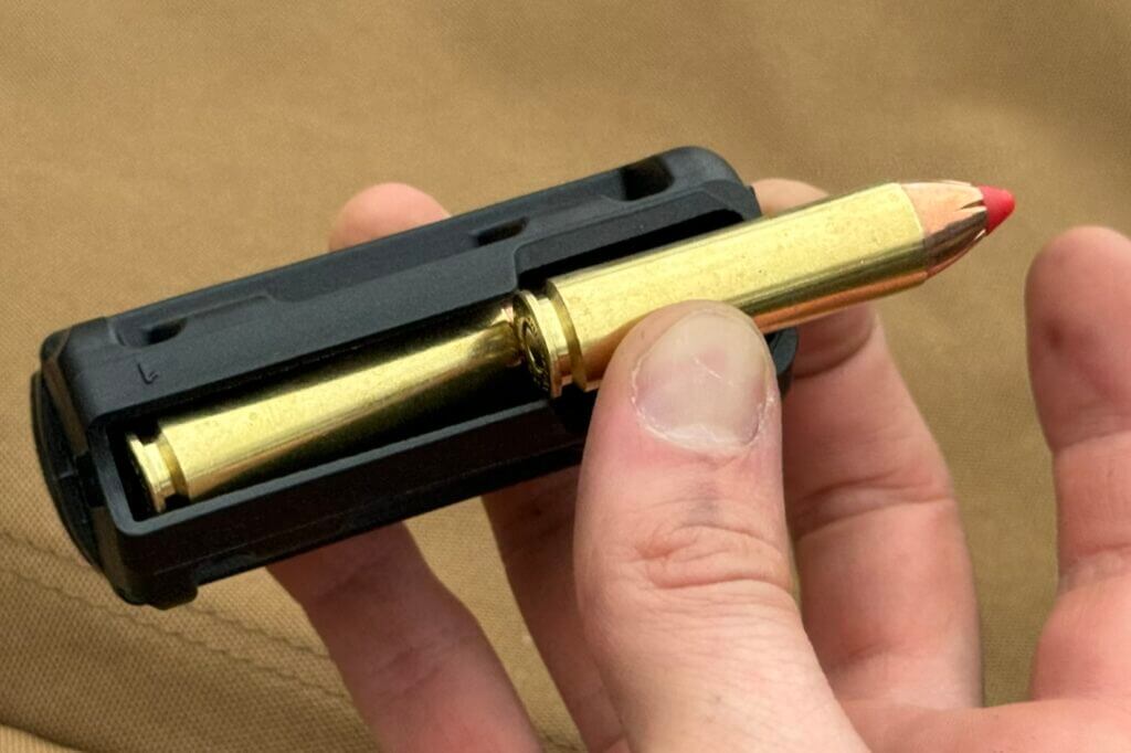 Ammo for Ruger Rifle jam closeup