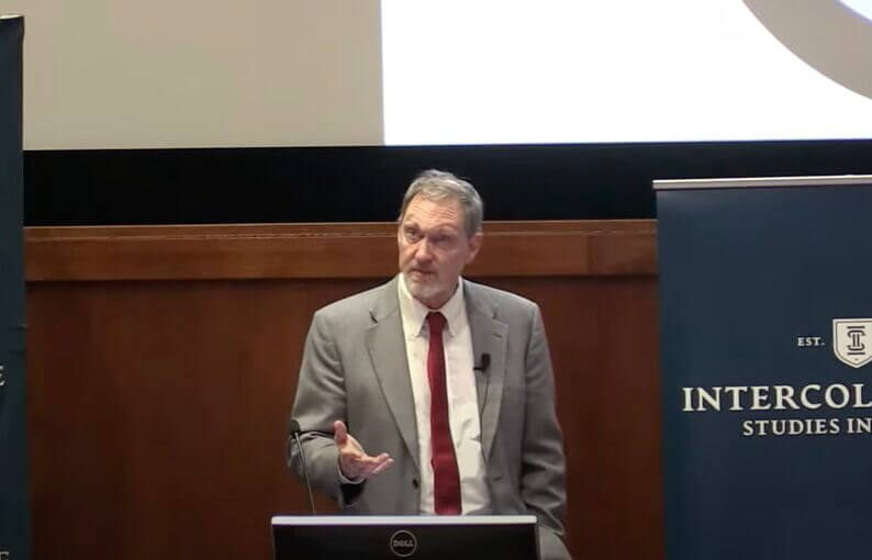 Dr. Lott at a recent debate.