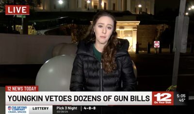 Virginia governor vetoes anti-2A gun bills.