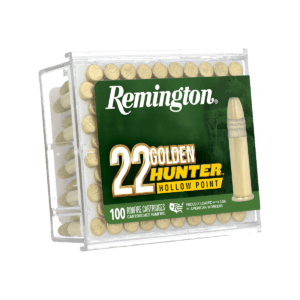 Remington Ammo 22 Golden Hunter rimfire ammo.