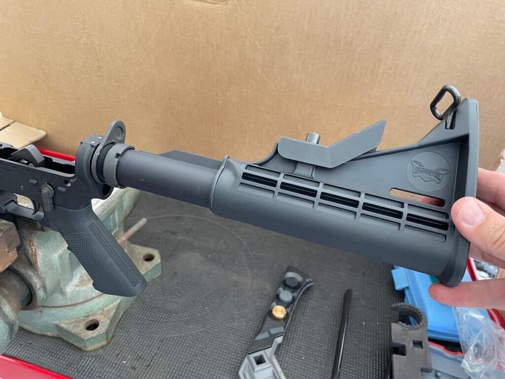 removing the buffer tube from an Ar15