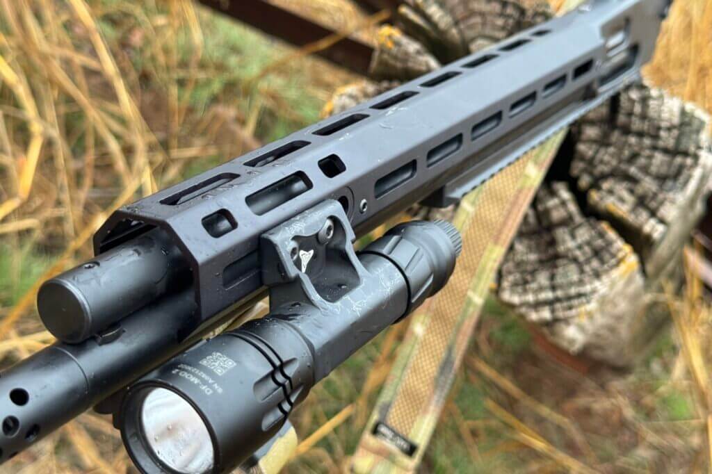 M-LOK slots on lever action gun