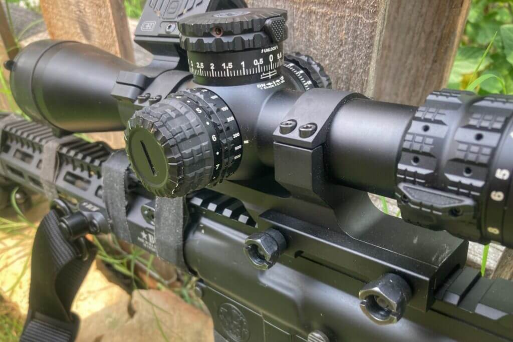 Primary Arms GLX 2.5-10 elevation and parallax turrets