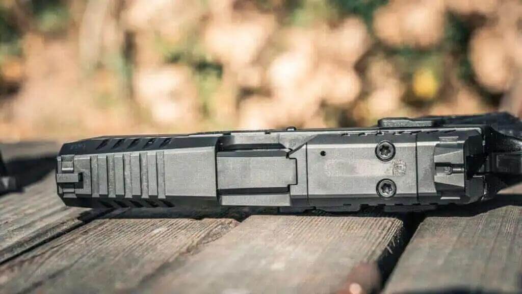 Top view of CZ P-09 C Nocturne