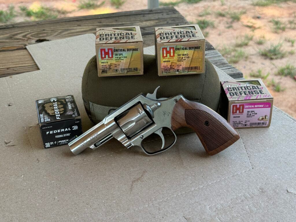 Colt Viper at the range with Hornady Critical Defense and Federal Punch