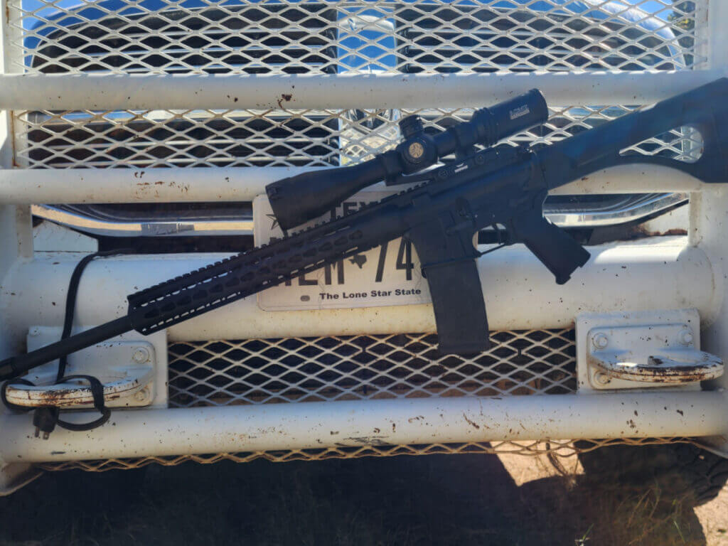 Bushmaster 450 BM SD AR 15 with 20 inch chrome lined barrel ready for hunting