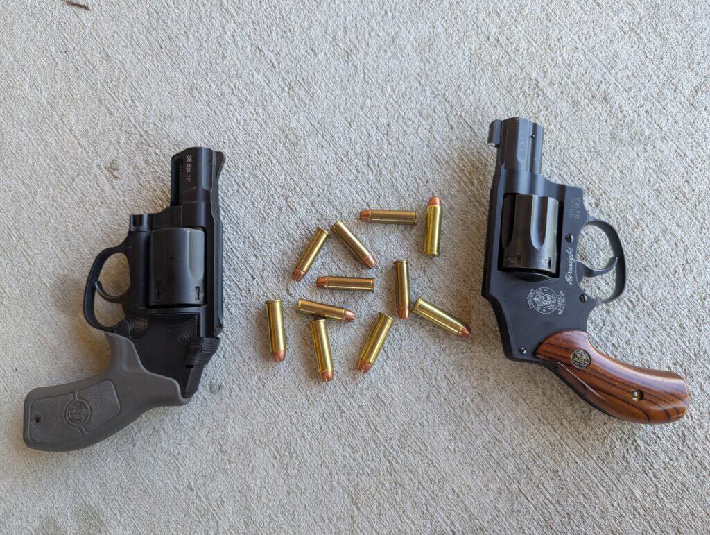 ammo and gun side by side