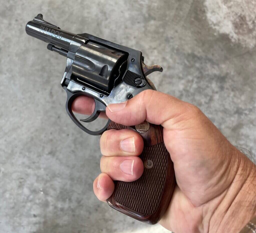 charter arms bulldog in hand