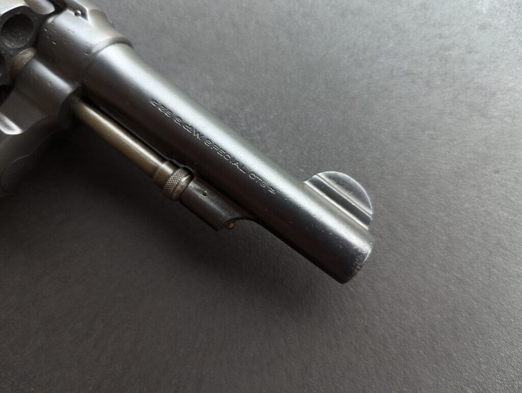 barrel and sight of S&W M&P revolver