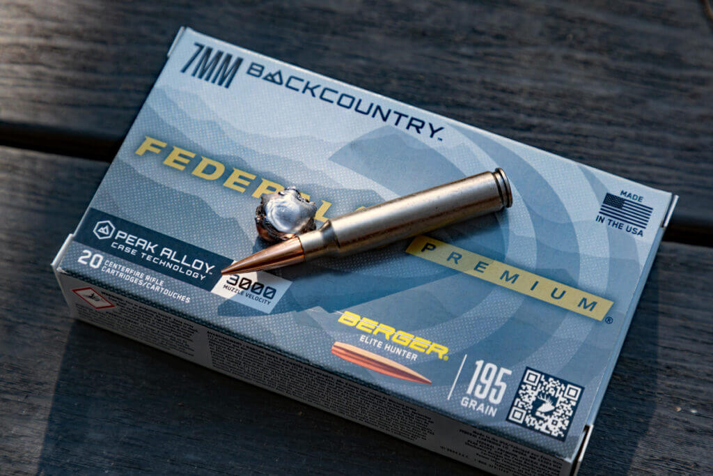 Federal 7mm Backcountry ammunition with Berger Elite Hunter bullet