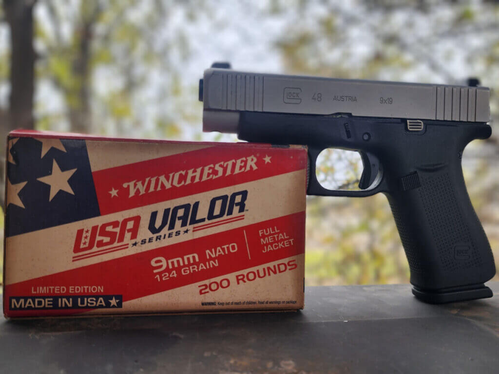 glock pistol with ammo