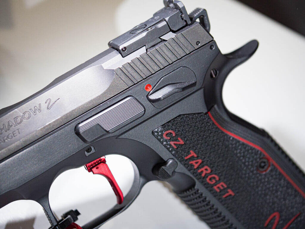 Close up view of the controls on the left side of the frame.