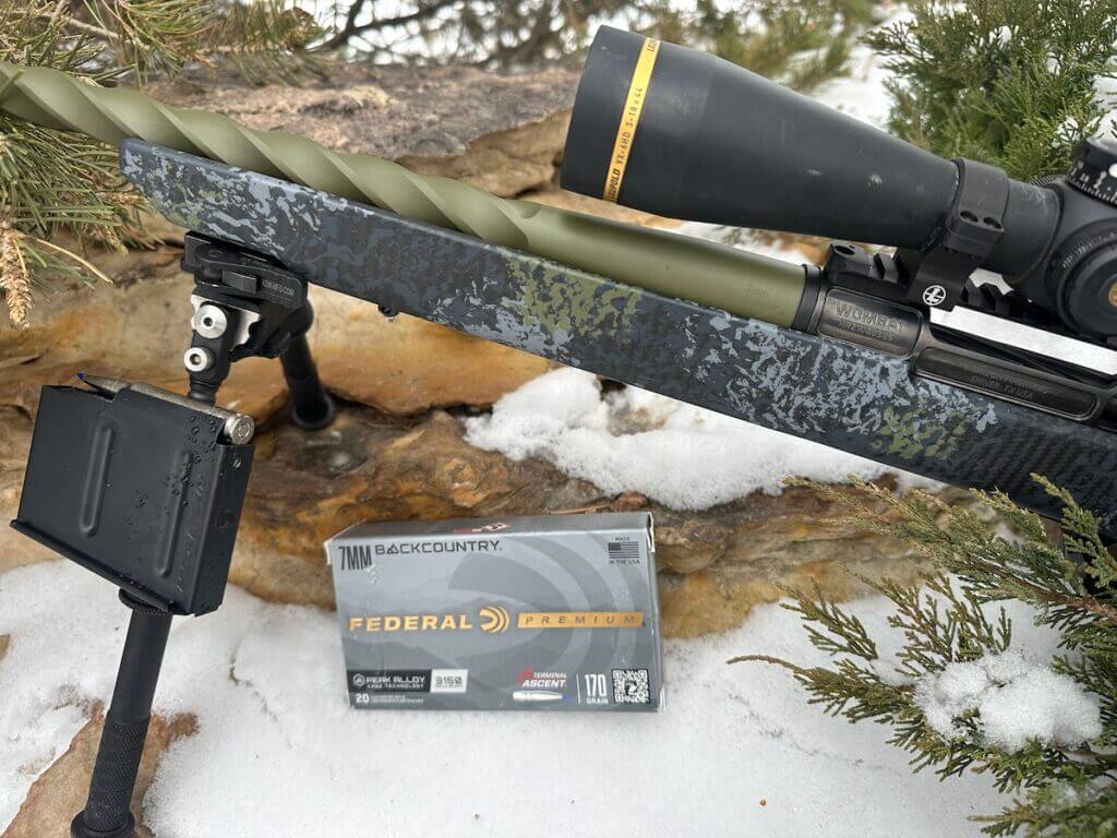 rifle and federal 7mm backcountry ammo