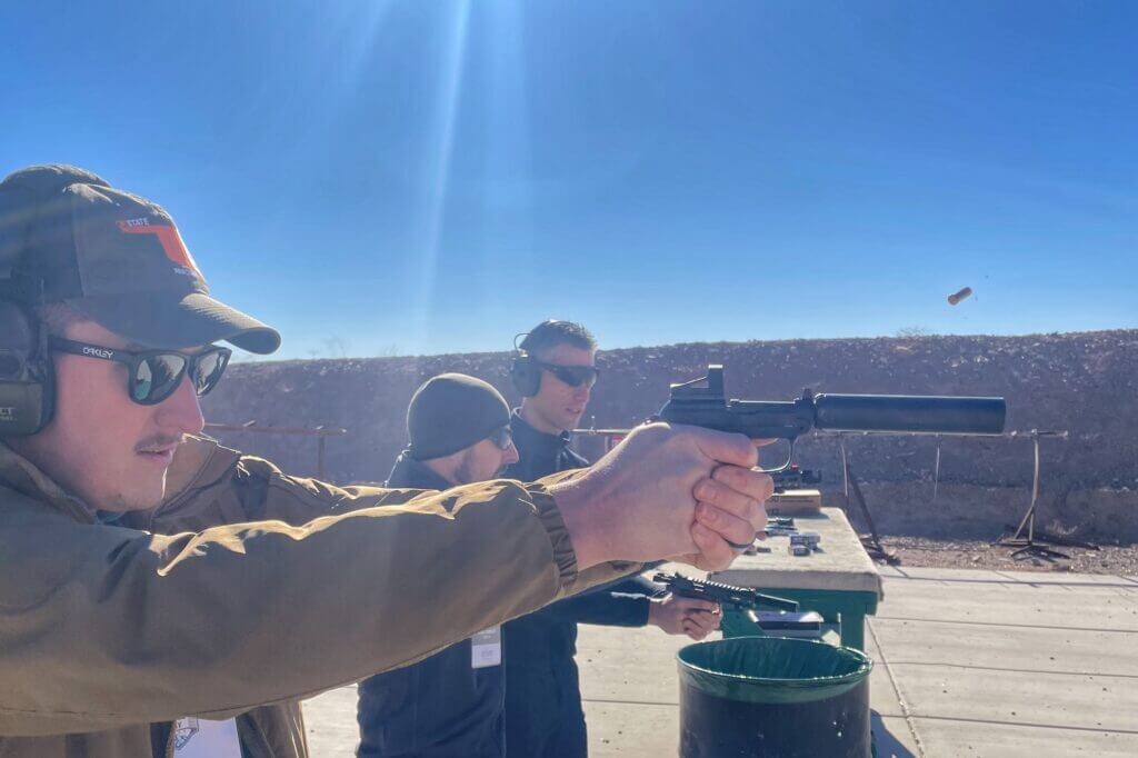 Shooting the Beretta Bobcat 20X DIY at the range