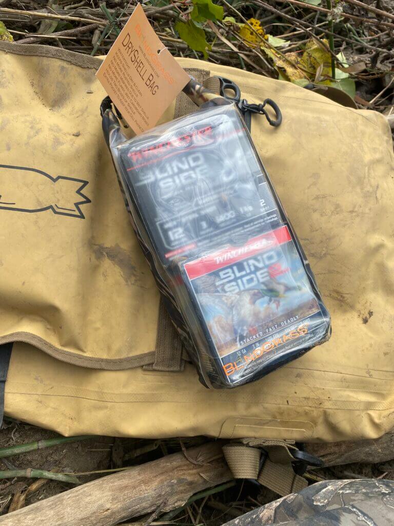 two boxes of shells in the dryshell bag