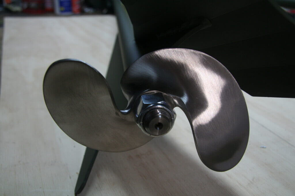 Hill Marine 15-5 heat treated stainless 6.5x4 mud prop for PPF Wood Duck