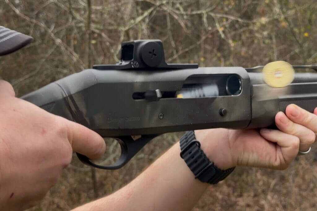 Birdshot feeding through shotgun