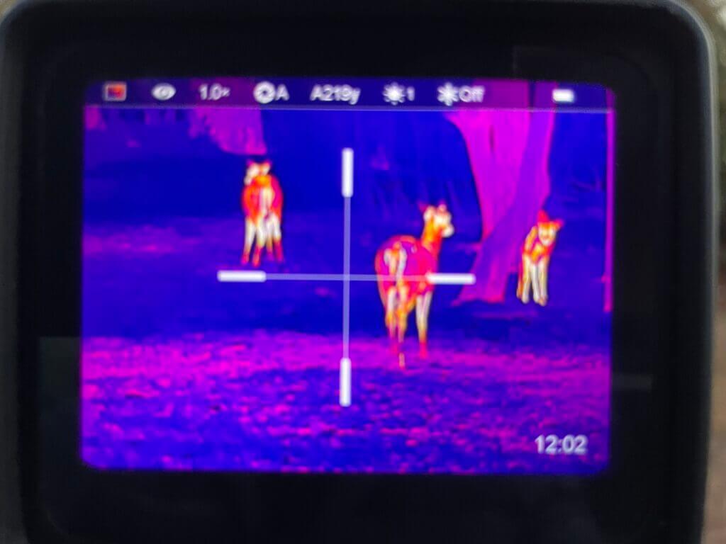 X-Vision Flex2 thermal view has multiple color palettes. 