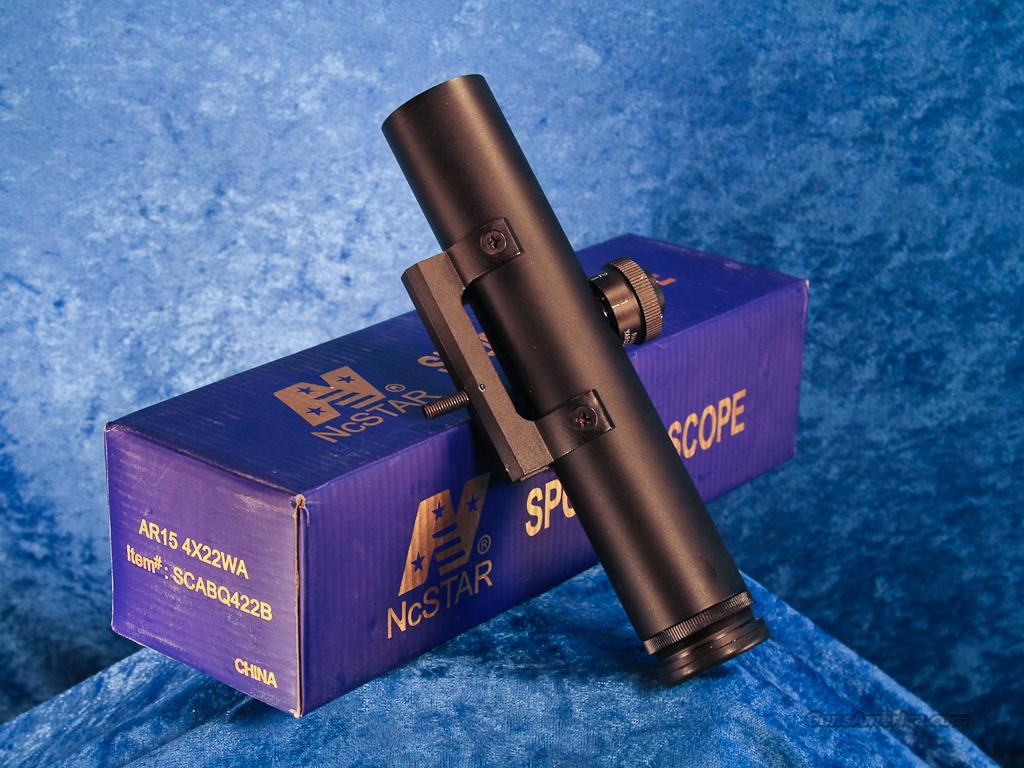 Ncstar Ar15 Compact 4x22 Rifle Scope Scabq422b For Sale