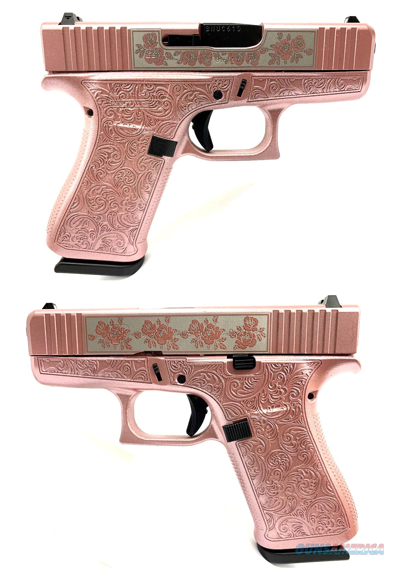 Glock 43X Rose Gold Engraved Limited Edition for sale