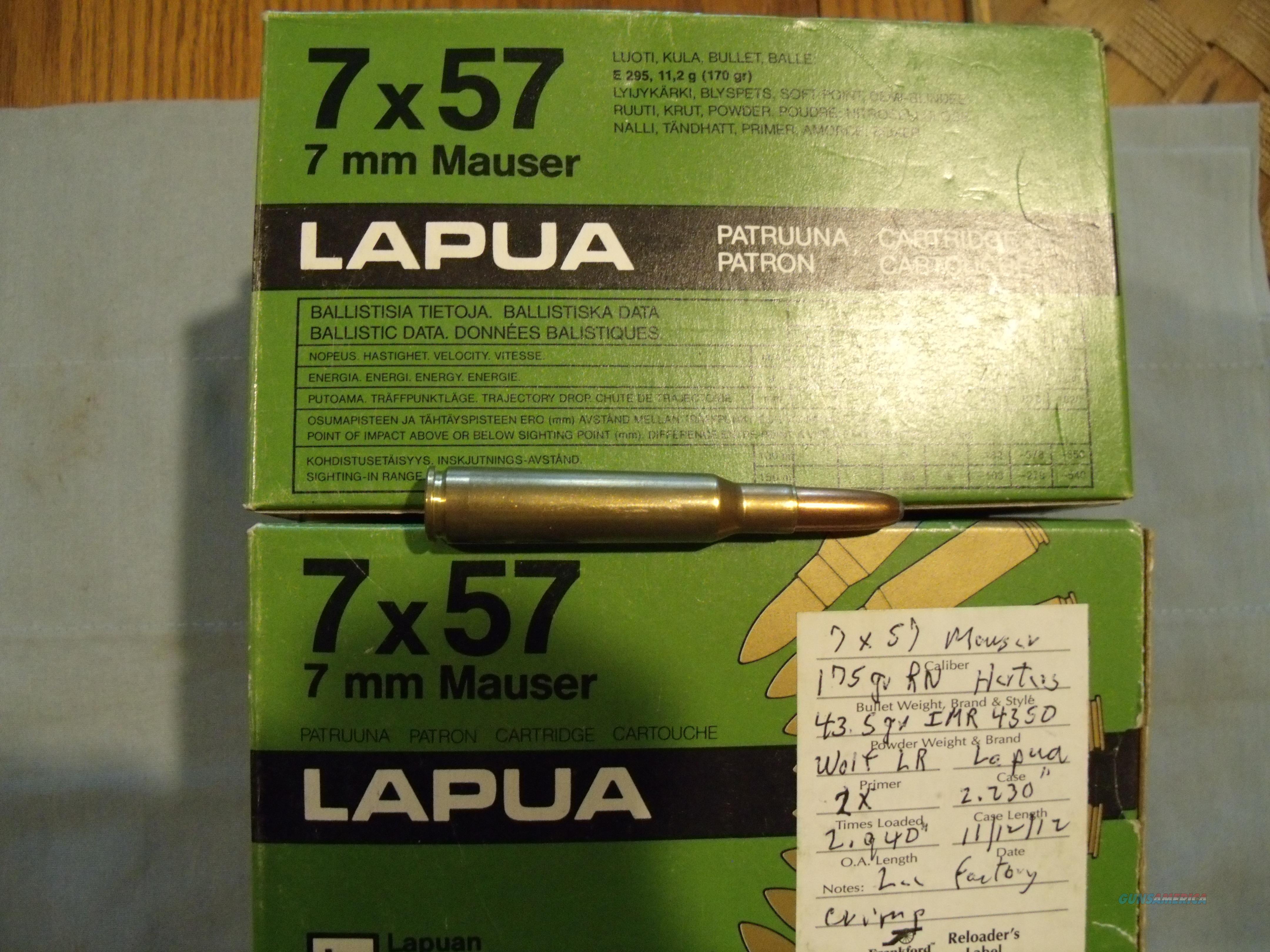 7X57 MAUSER 8 BOXES,160 ROUNDS for sale