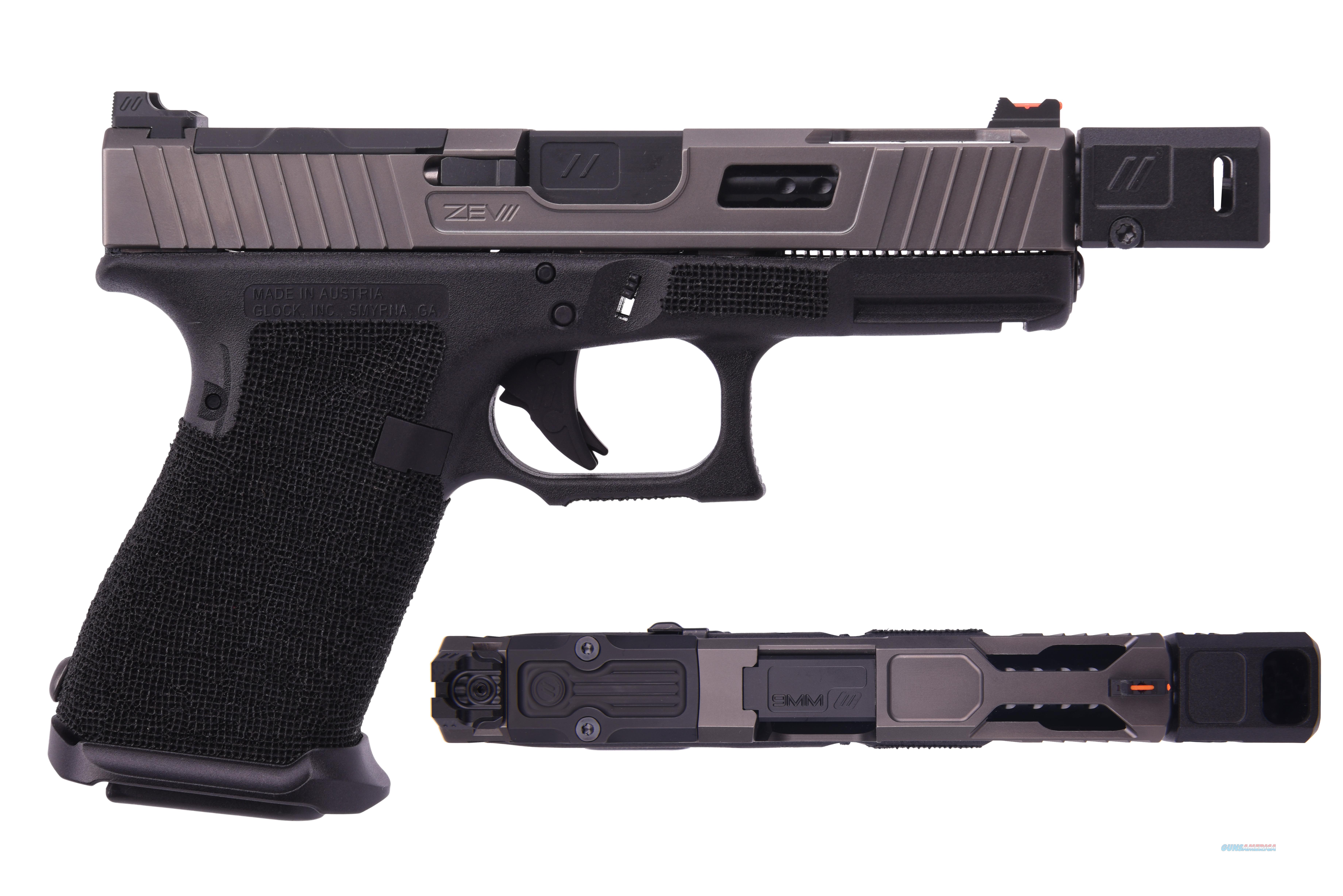 ZEV TECHNOLOGIES ZEV G19 G4 RPTR 9MM GRY COMP L... for sale