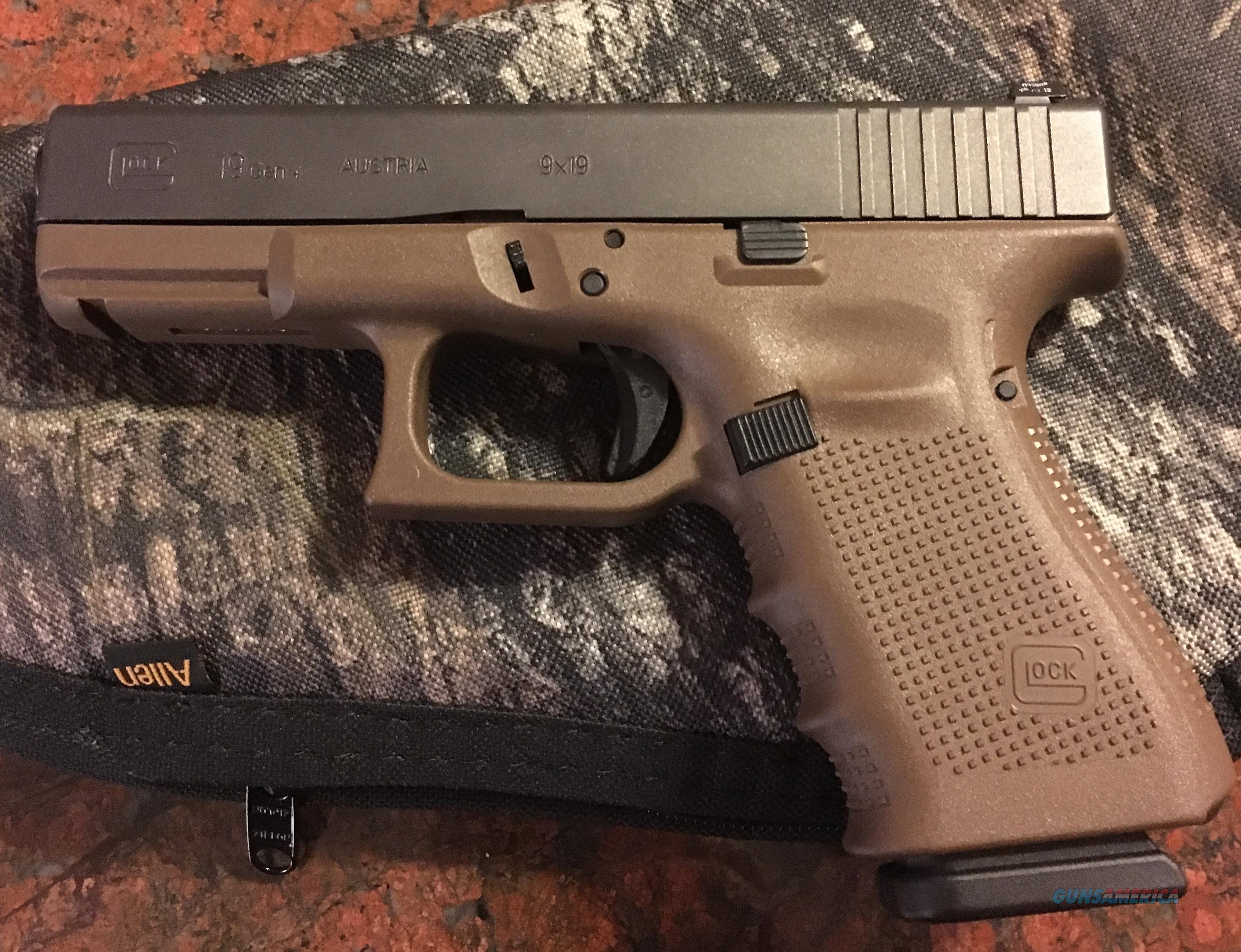 GLOCK 19 GEN 4 FDE FRAME LIPSEY'S EXCLUSIVE... for sale