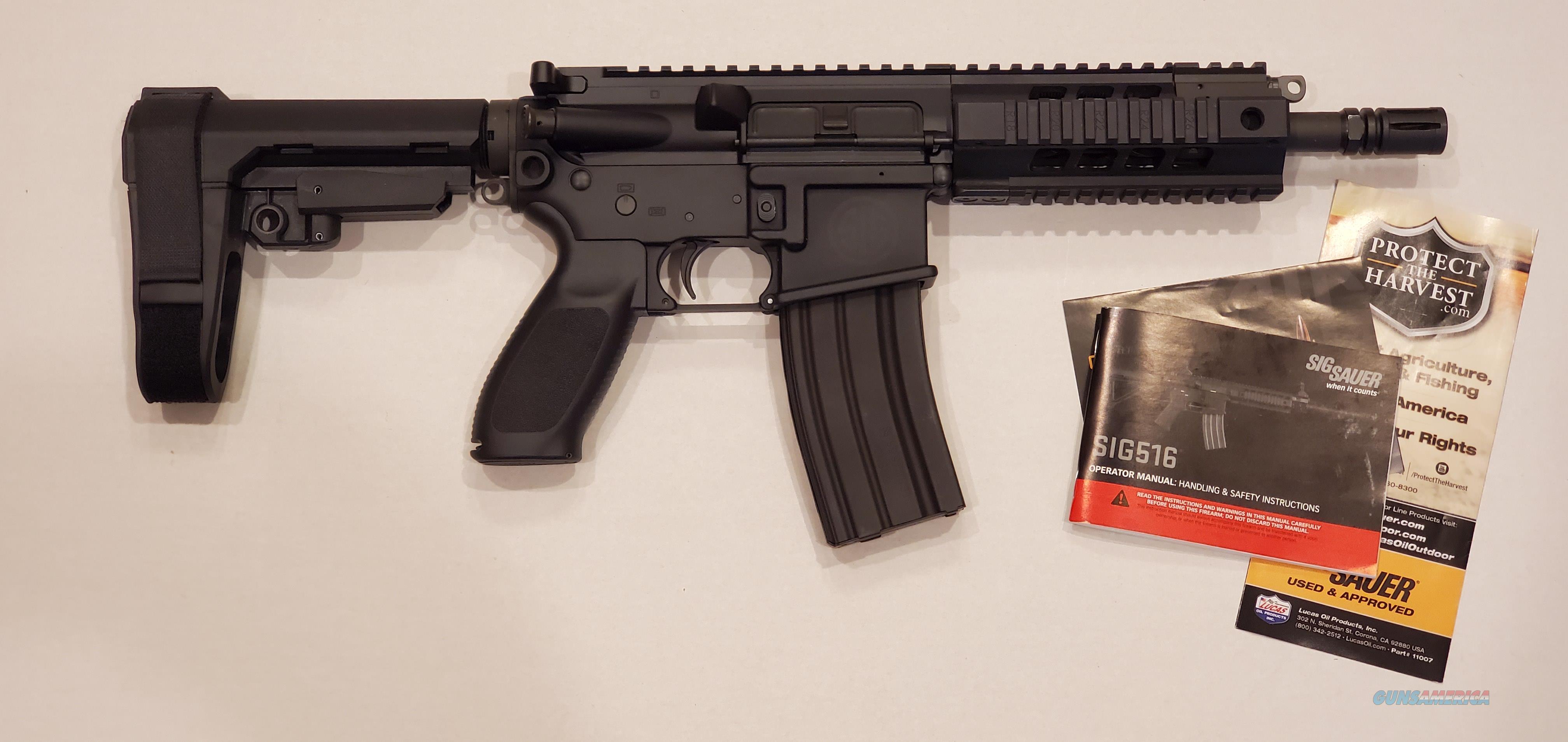 SIG SAUER 516 7.5" AR-15 PISTOL 5.56/223 P516 for sale