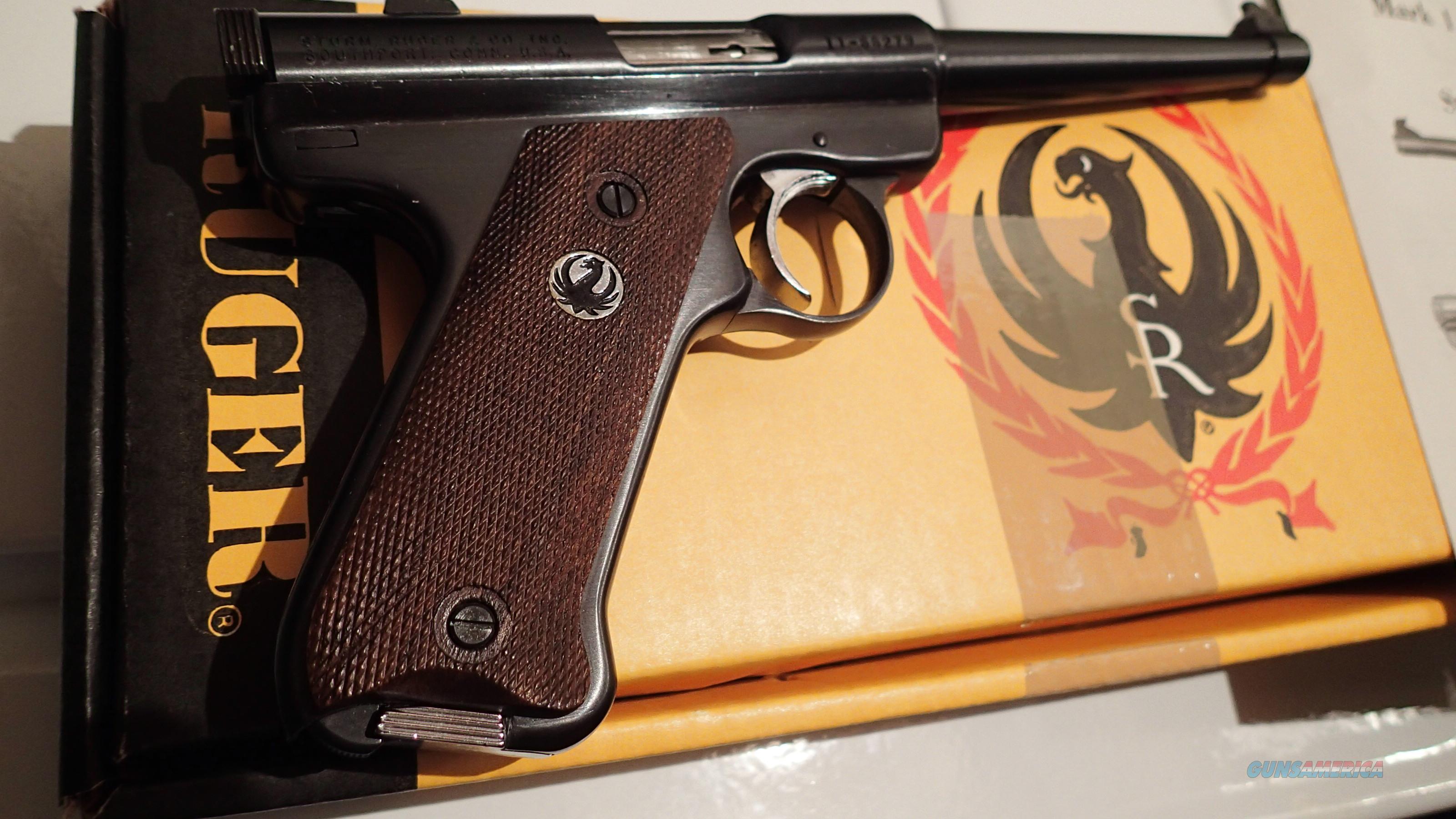 Ruger MK1 Mark 1 Mint 6" Rst6 Factory Walnut C... for sale